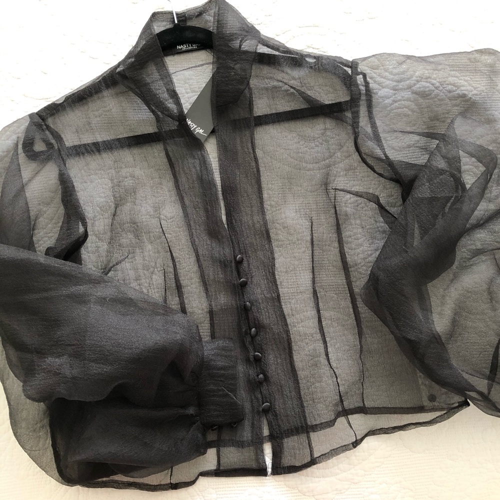 Black Organza Blouse
